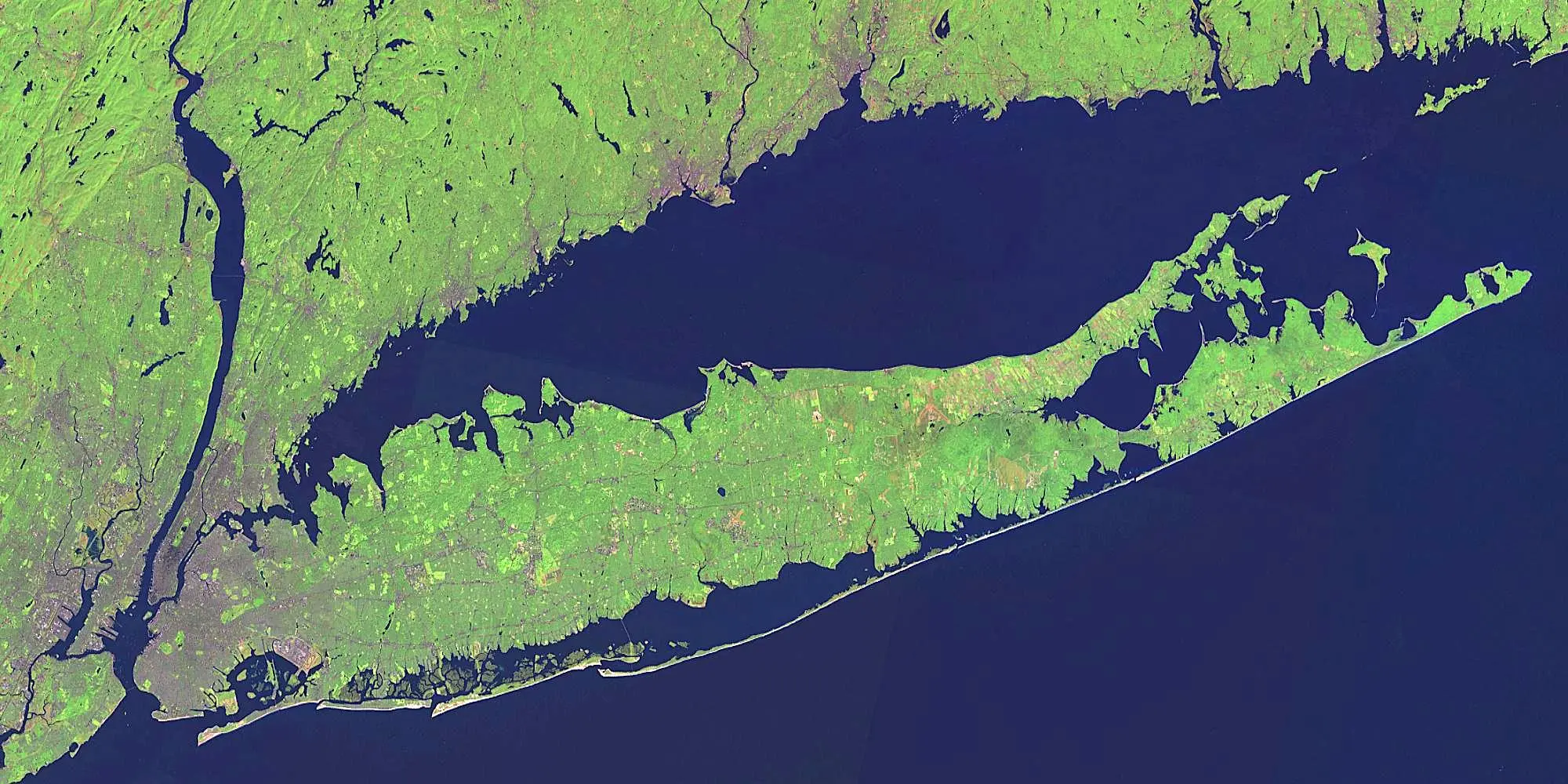 long island from space