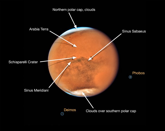 Sinus Meridiani globe view